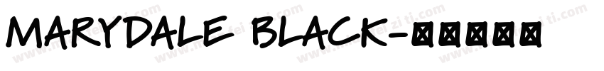 MARYDALE BLACK字体转换